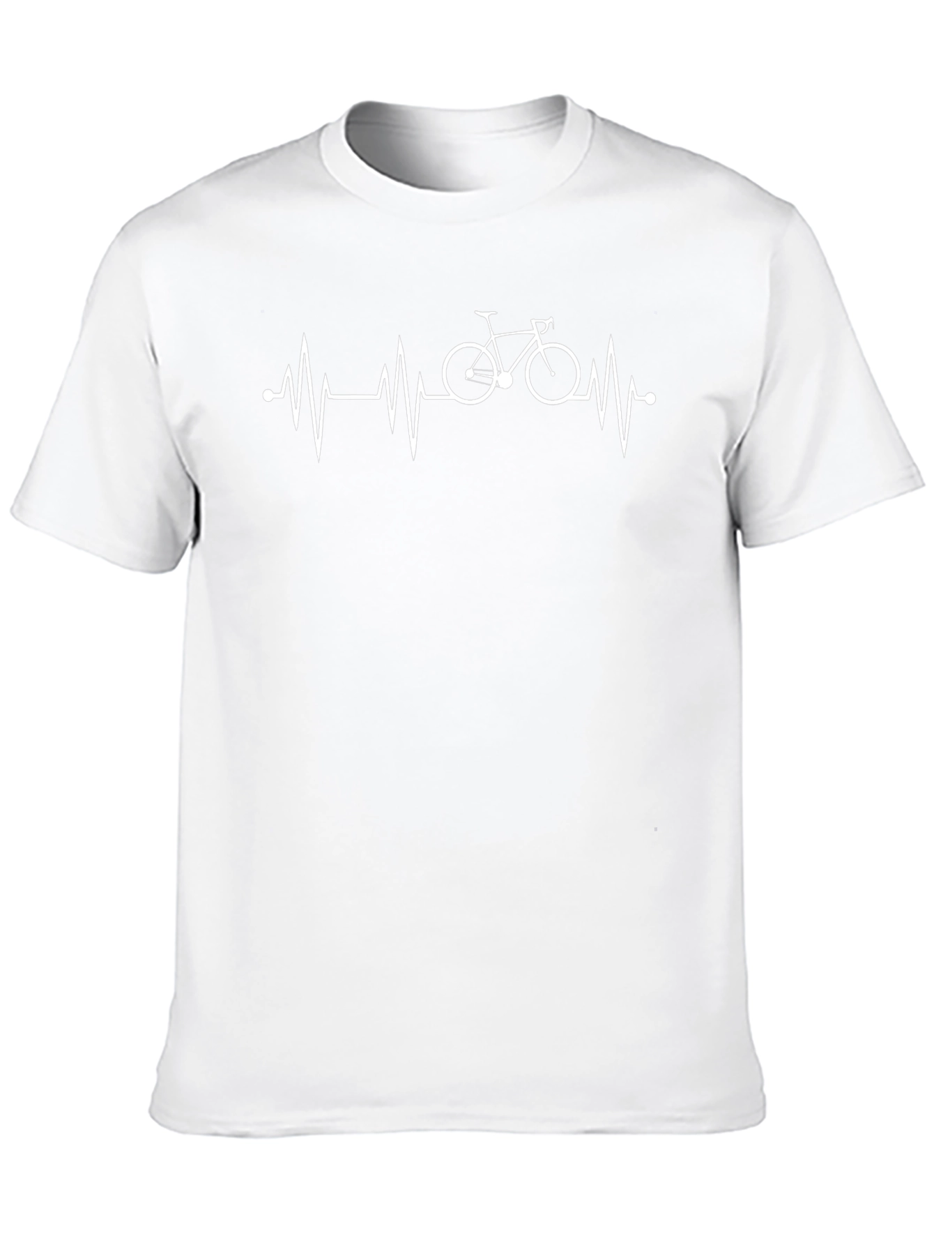 Bike Heartbeat T-Shirt - Cycling Enthusiast Tee