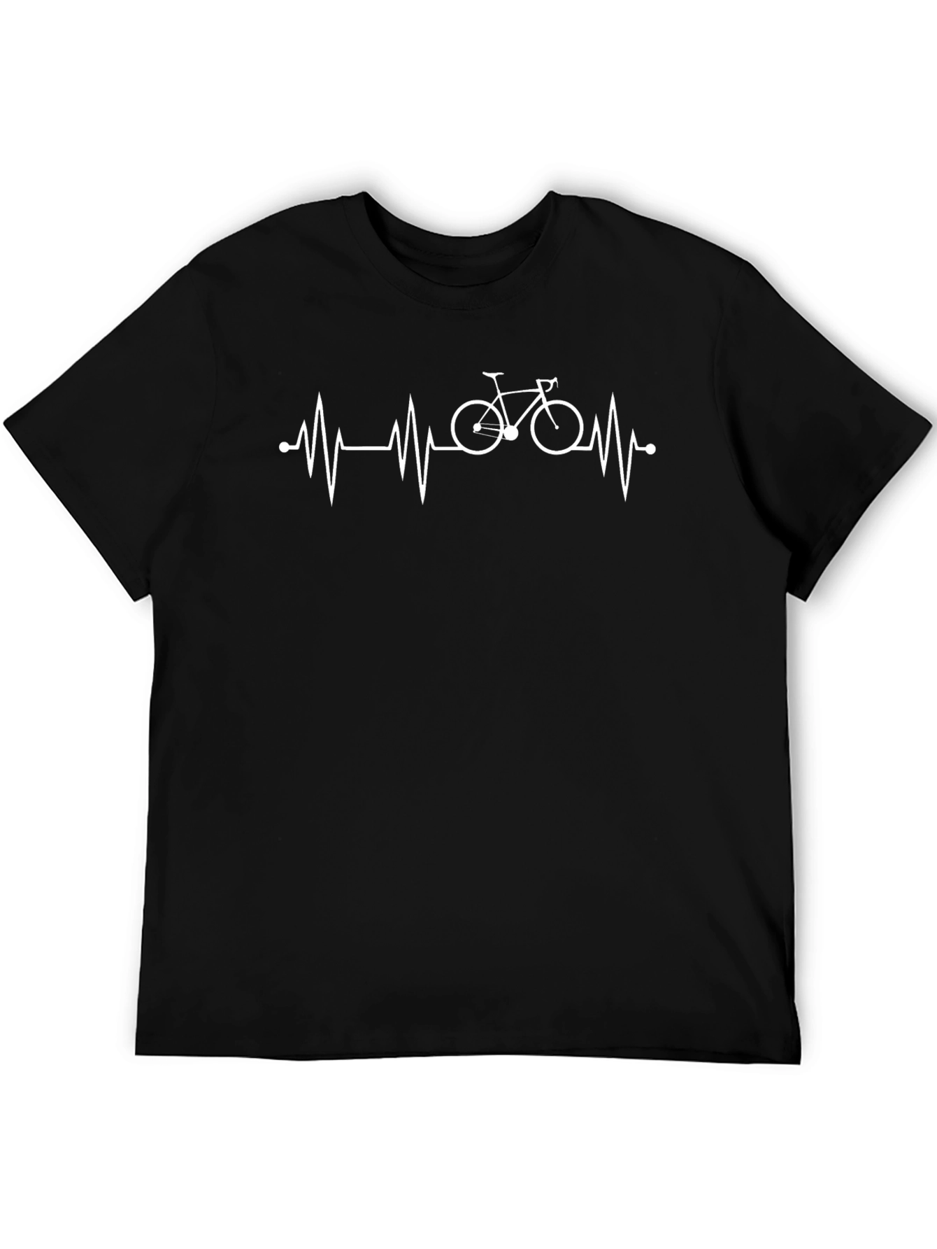 Bike Heartbeat T-Shirt - Cycling Enthusiast Tee