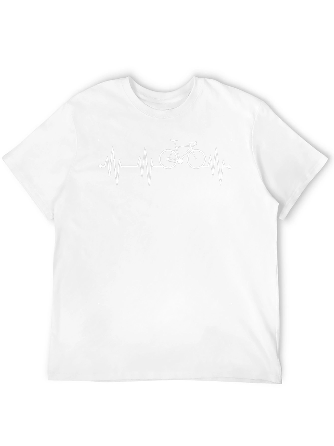 Bike Heartbeat T-Shirt - Cycling Enthusiast Tee