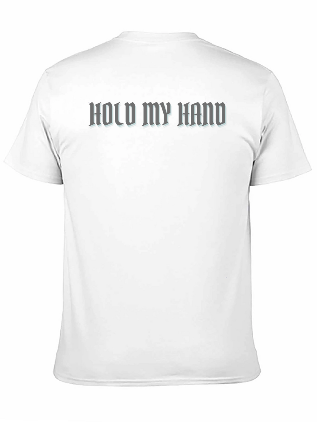 Hold My Hand Graphic Tee - Black Cotton T-Shirt