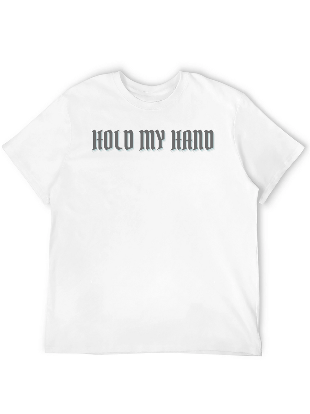 Hold My Hand Graphic Tee - Black Cotton T-Shirt