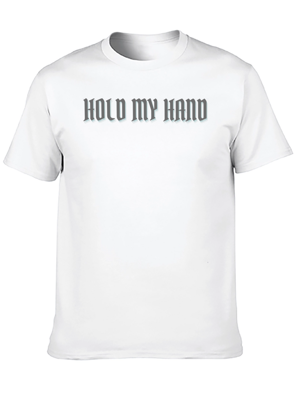 Hold My Hand Graphic Tee - Black Cotton T-Shirt