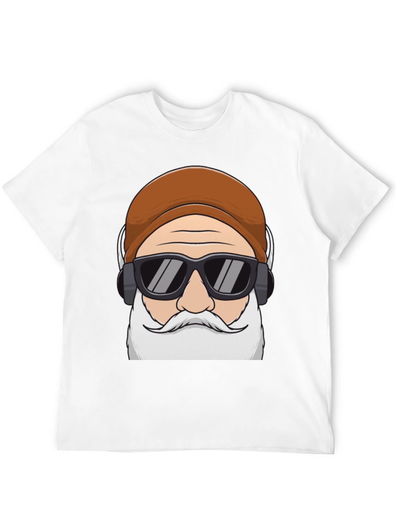 Cool Santa Graphic Tee - Holiday Hipster Style