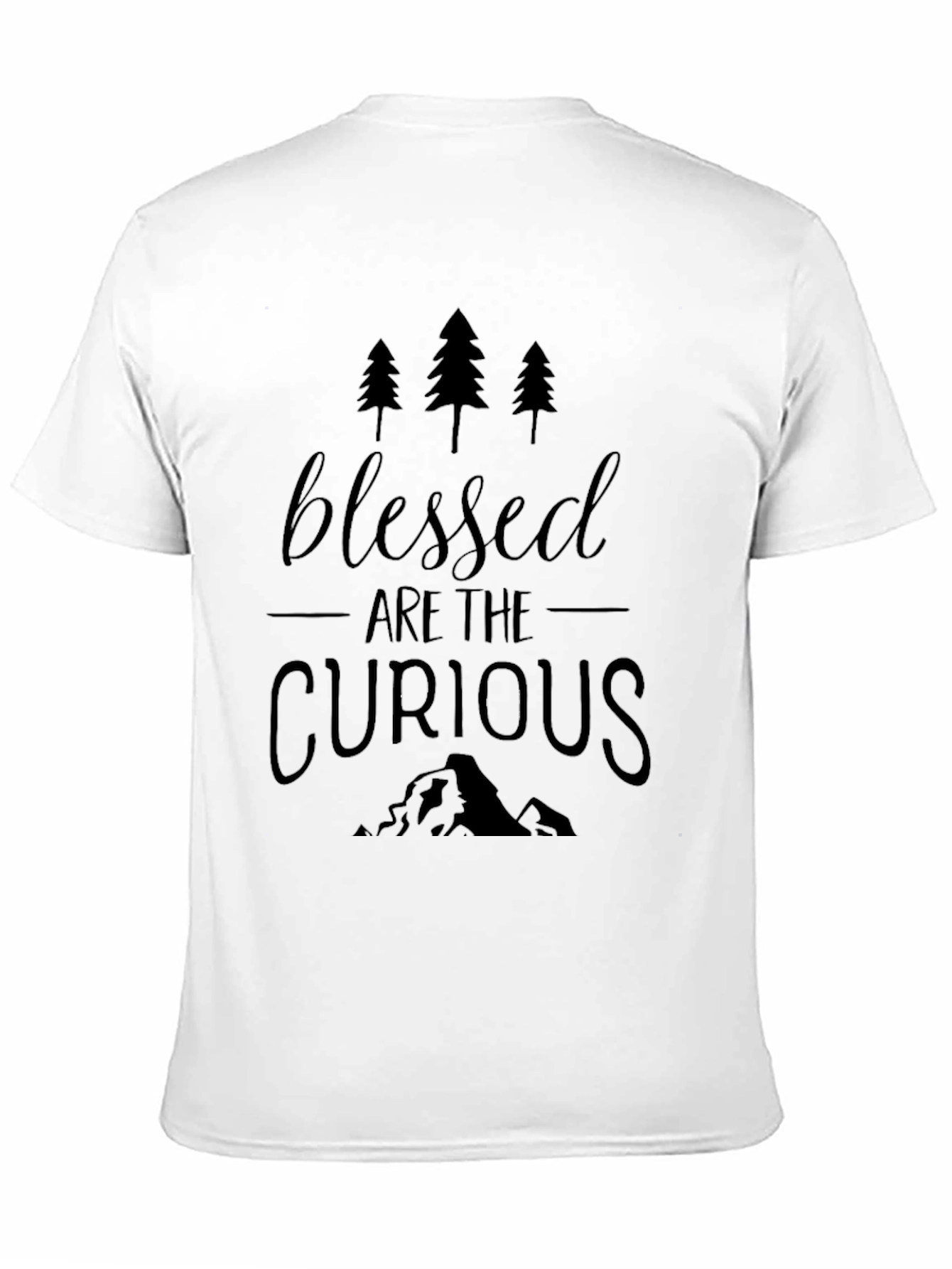 Blessed Are The Curious Black T-Shirt