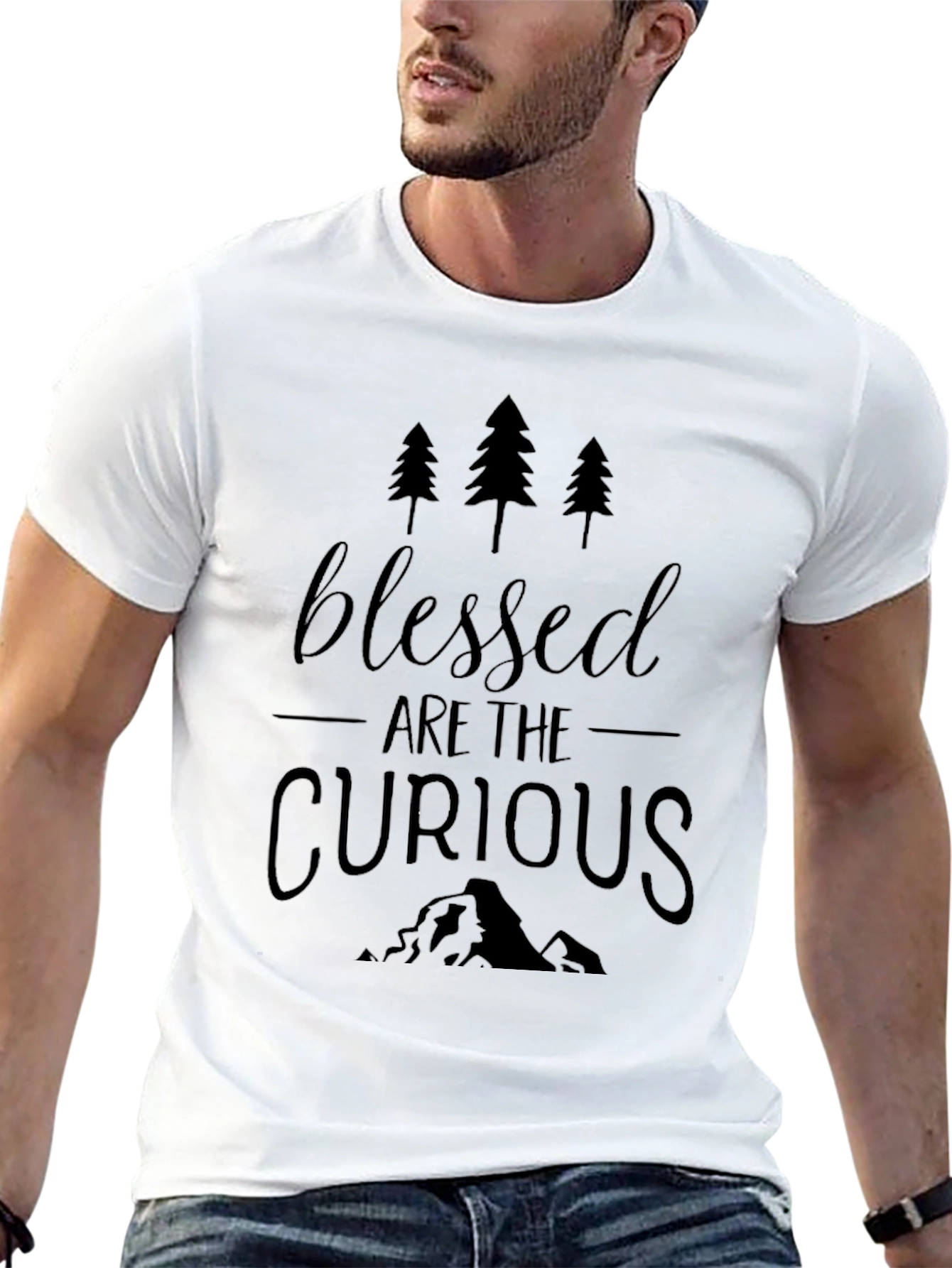 Blessed Are The Curious Black T-Shirt