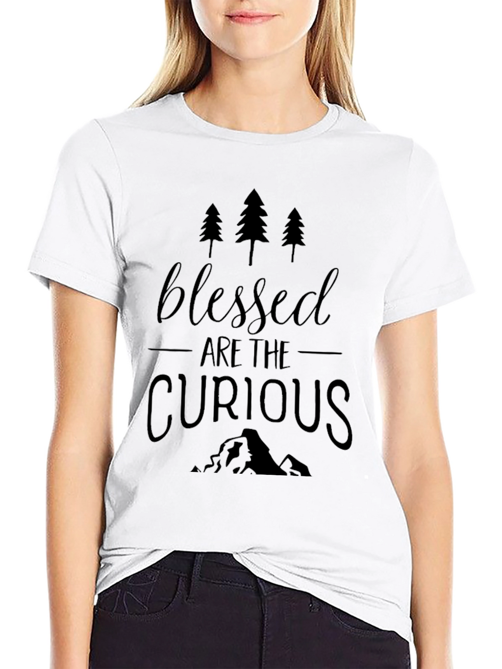 Blessed Are The Curious Black T-Shirt