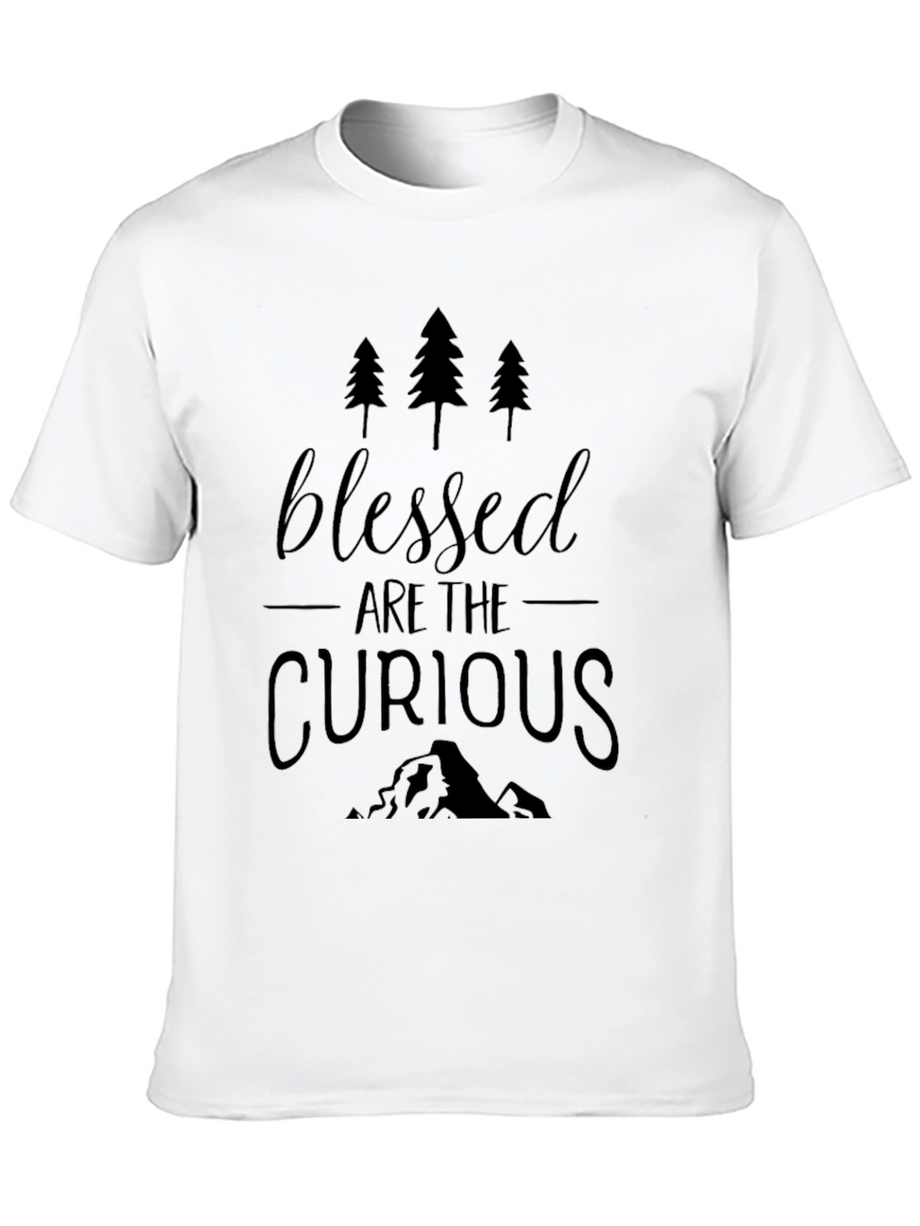 Blessed Are The Curious Black T-Shirt