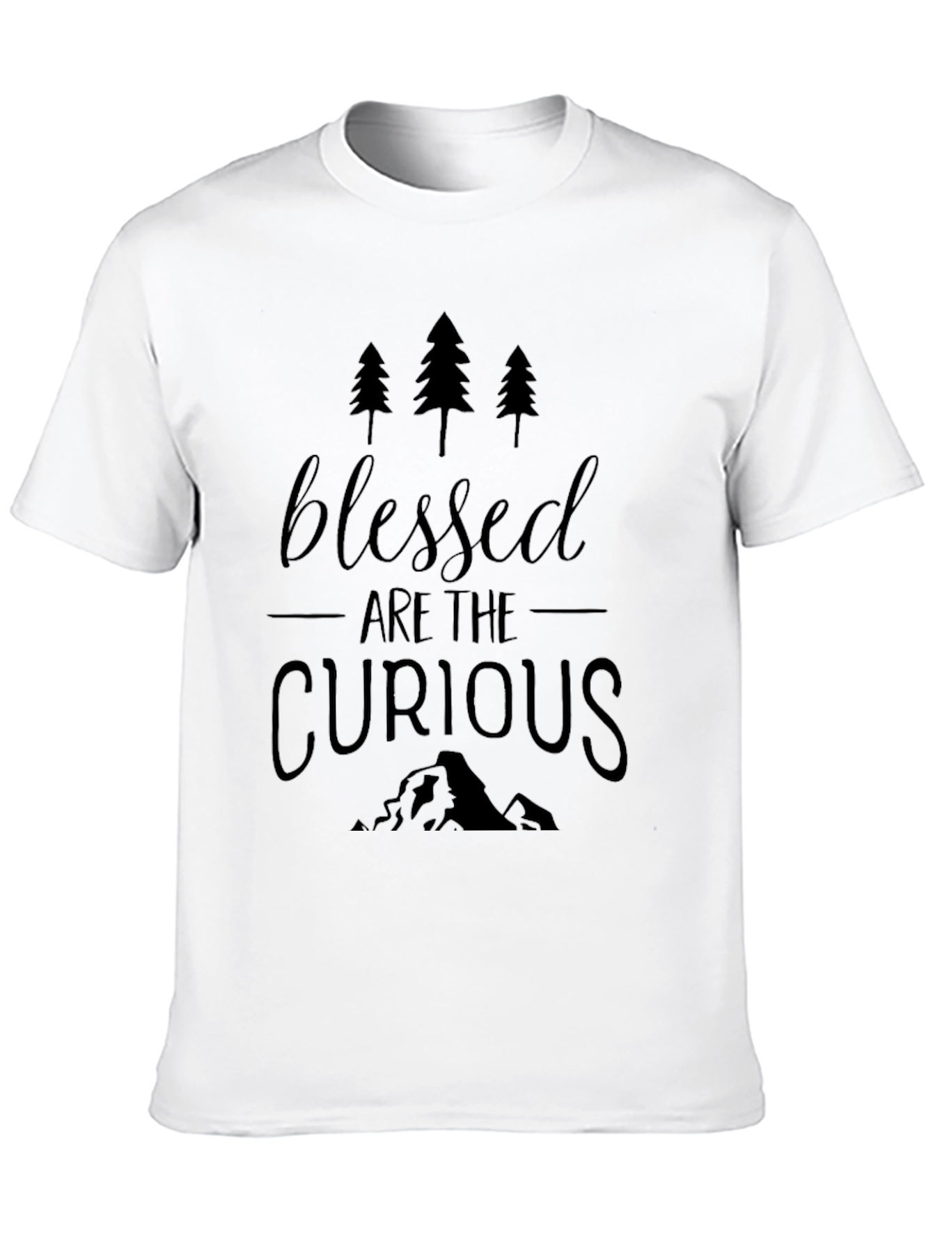 Blessed Are The Curious Black T-Shirt