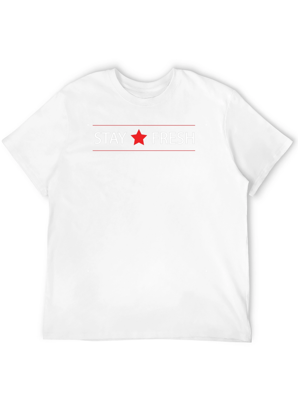 Stay Fresh Graphic Print Crew Neck T-Shirt