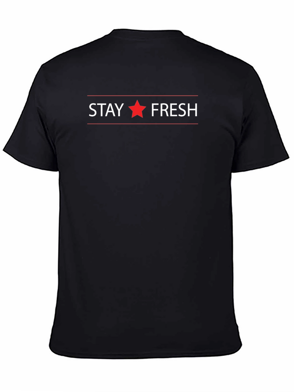 Stay Fresh Graphic Print Crew Neck T-Shirt