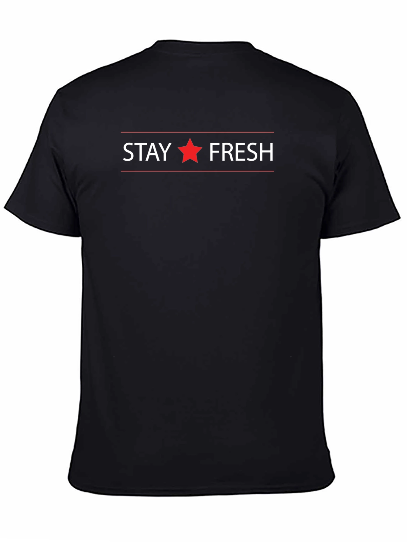 Stay Fresh Graphic Print Crew Neck T-Shirt
