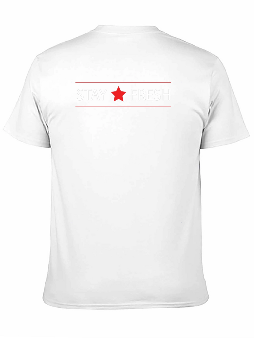 Stay Fresh Graphic Print Crew Neck T-Shirt