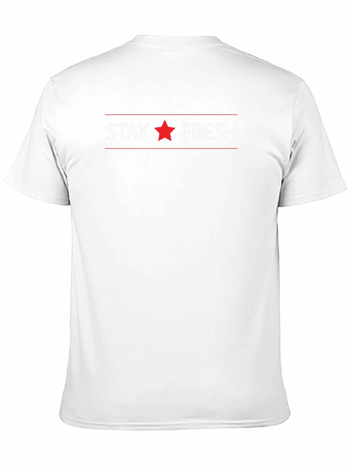 Stay Fresh Graphic Print Crew Neck T-Shirt