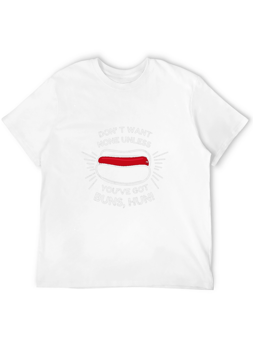 Funny Hot Dog T-Shirt - Buns Hun Tee