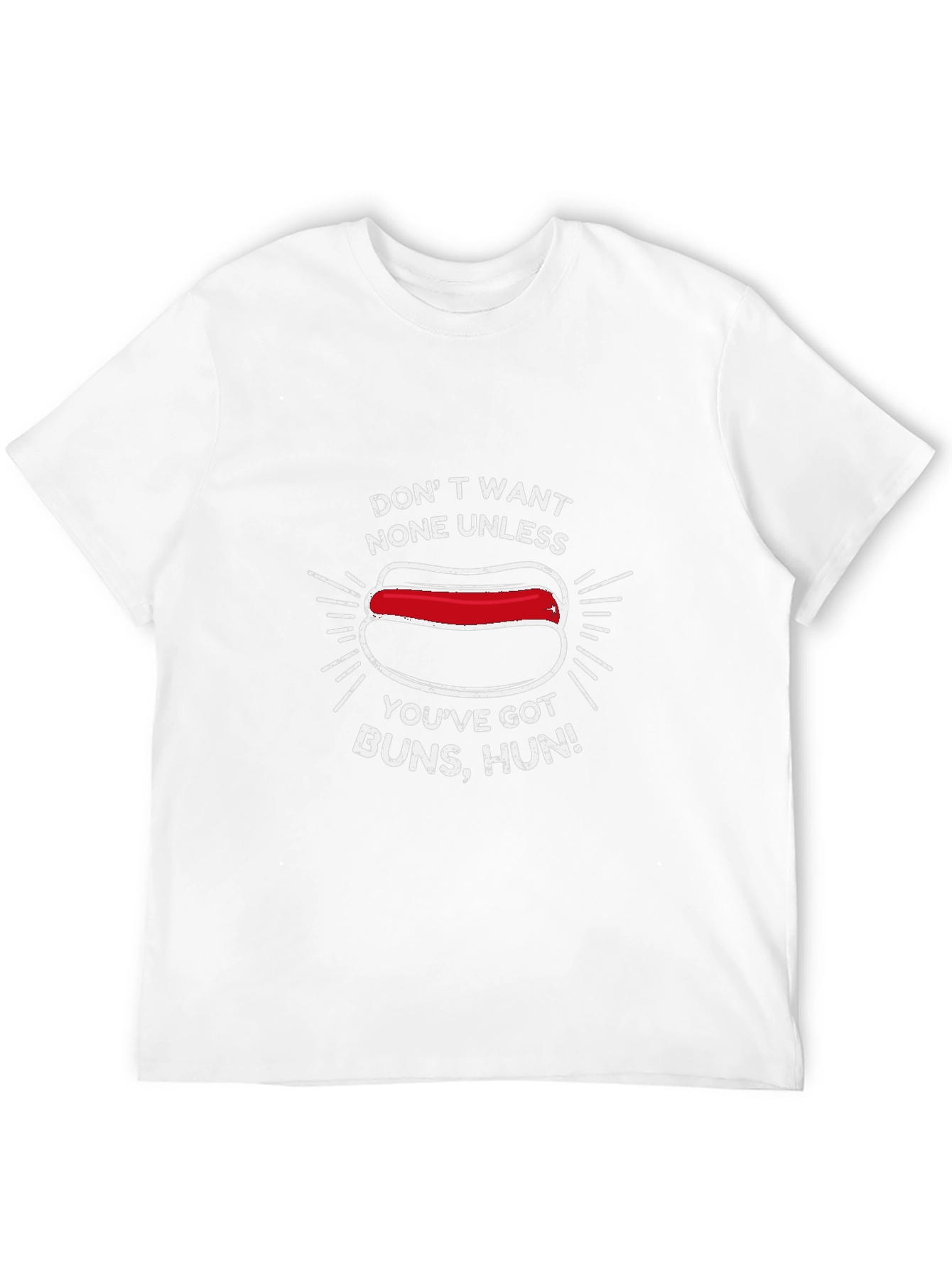 Funny Hot Dog T-Shirt - Buns Hun Tee