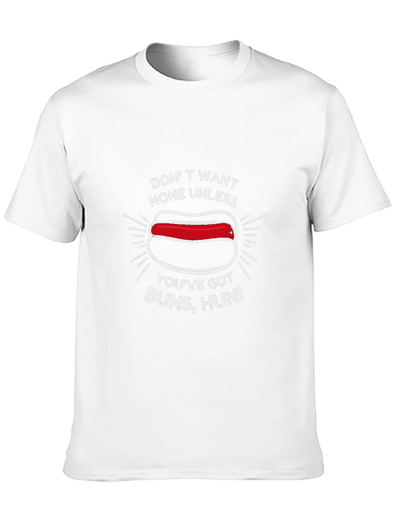 Funny Hot Dog T-Shirt - Buns Hun Tee