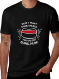 Funny Hot Dog T-Shirt - Buns Hun Tee