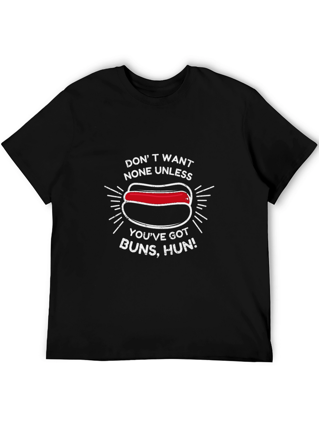 Funny Hot Dog T-Shirt - Buns Hun Tee