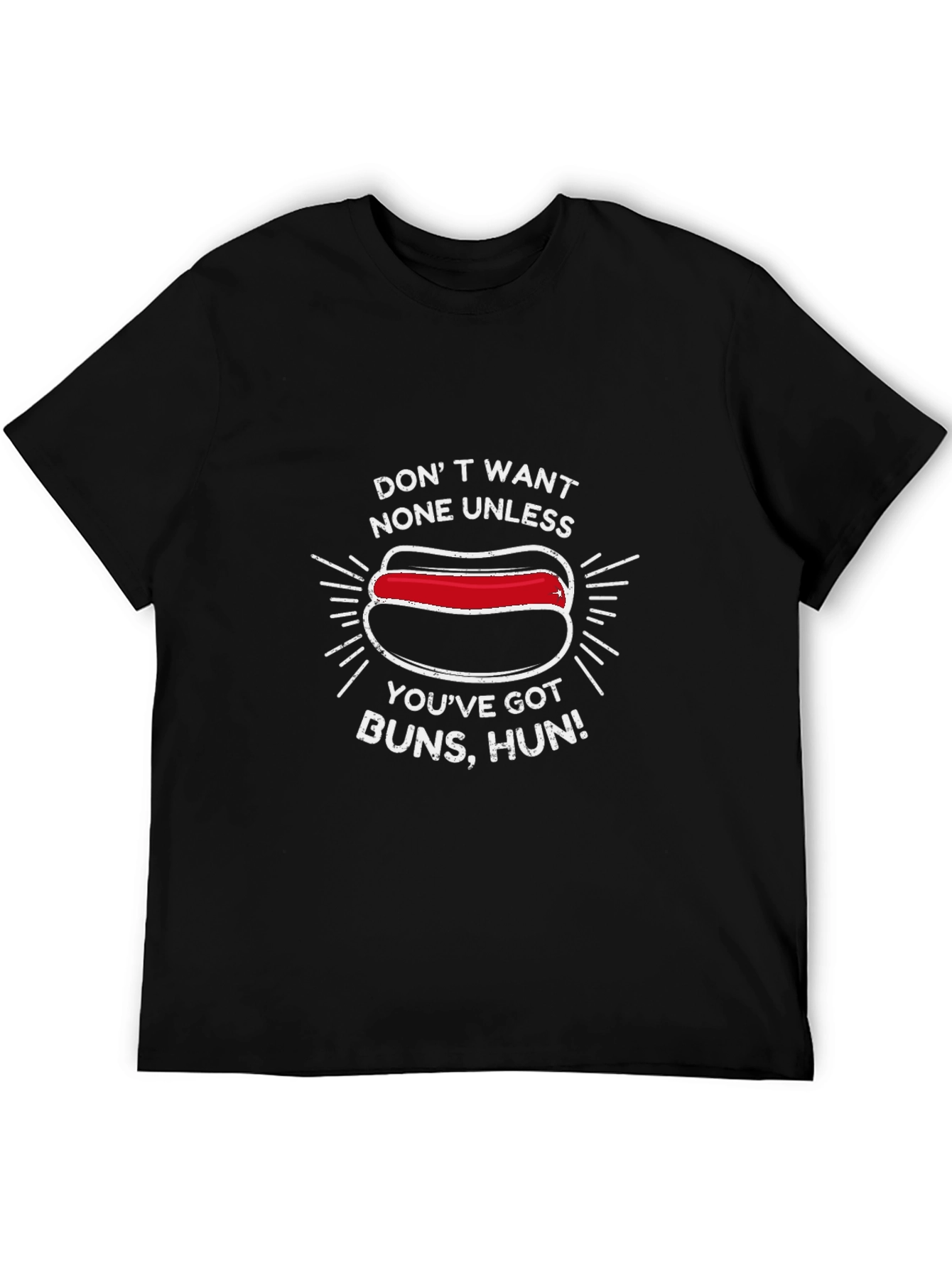 Funny Hot Dog T-Shirt - Buns Hun Tee