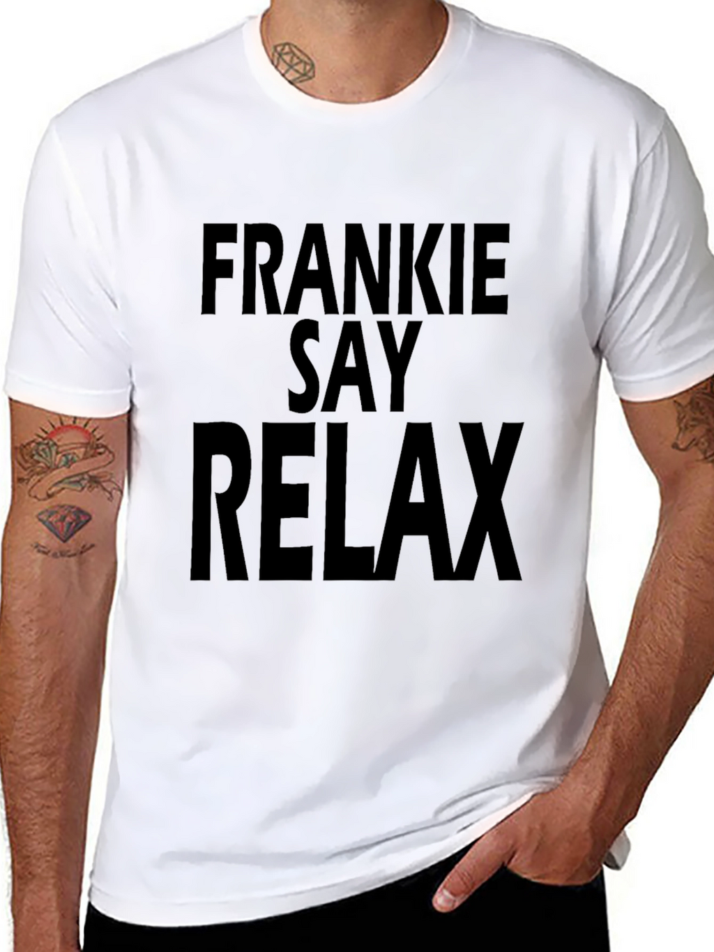 Frankie Say Relax Black Graphic T-Shirt