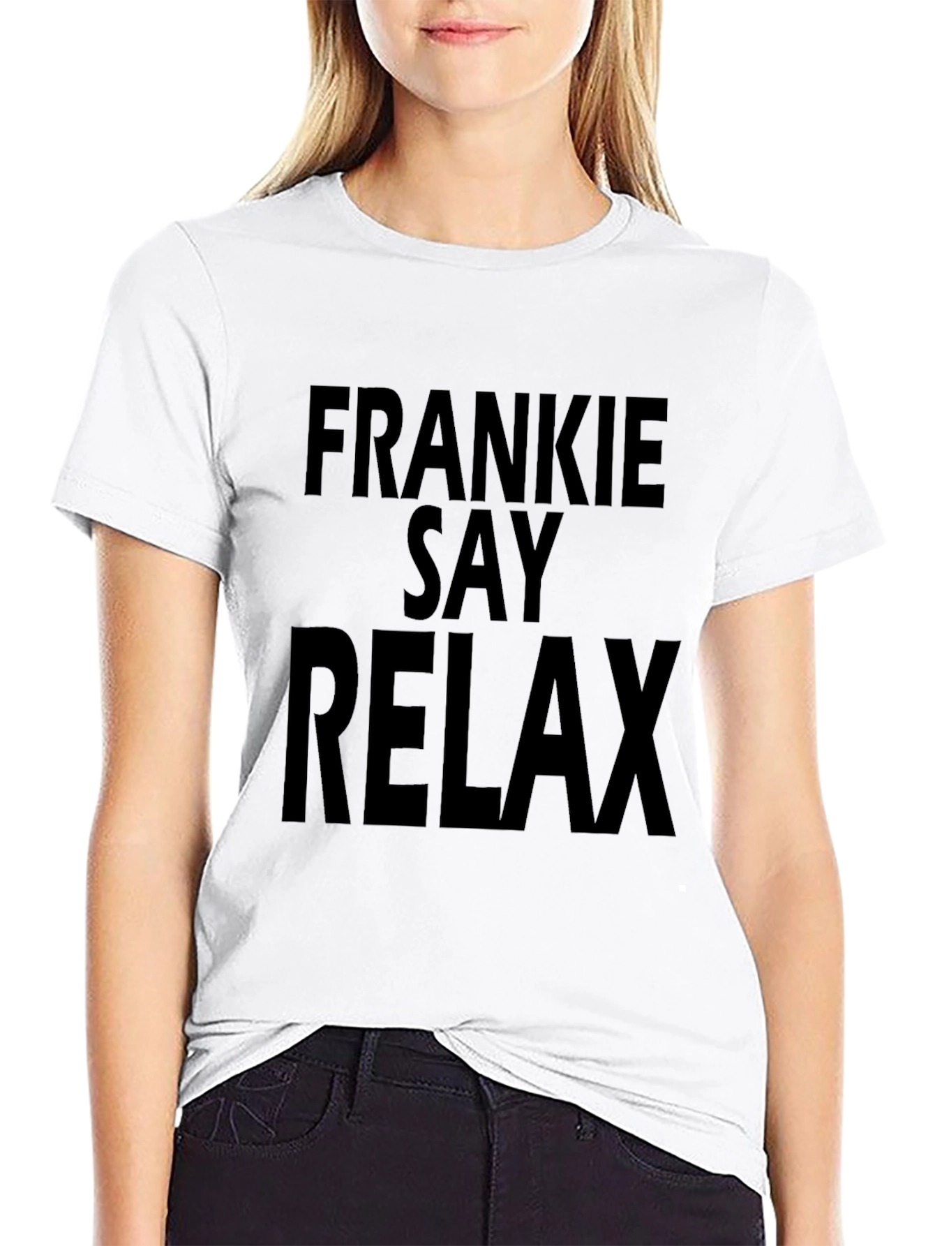 Frankie Say Relax Black Graphic T-Shirt