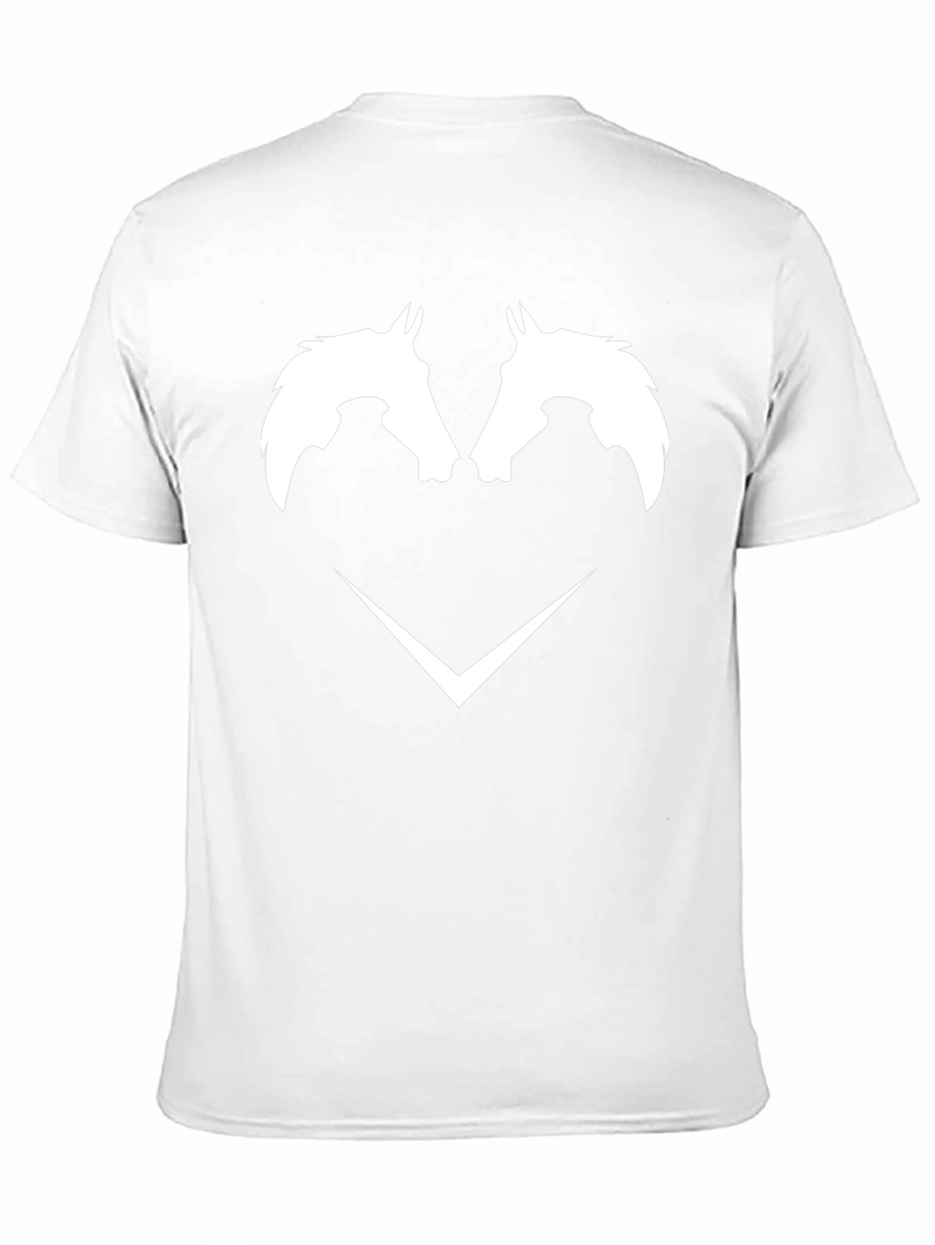 Black T-Shirt with White Horse Head Graphic