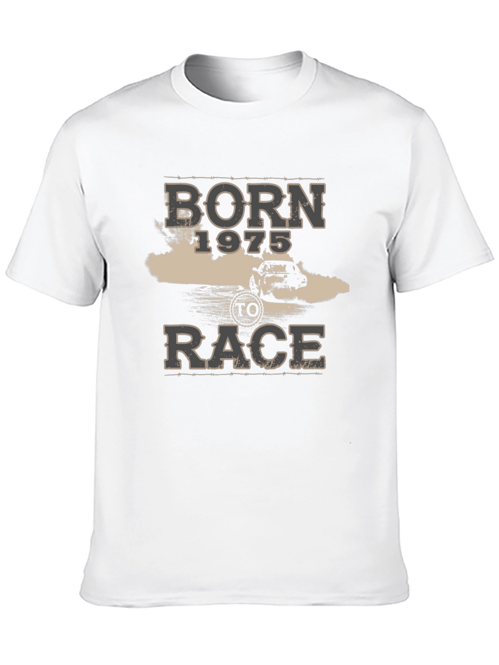 Born 1975 To Race Black T-Shirt