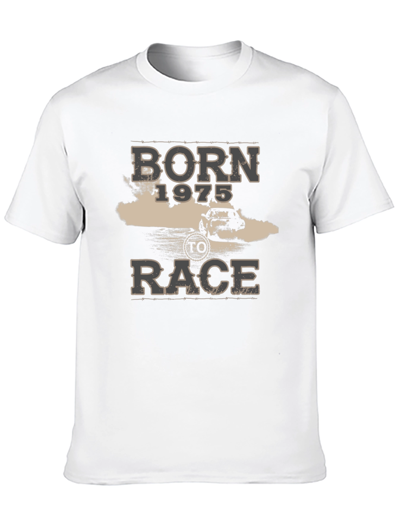 Born 1975 To Race Black T-Shirt