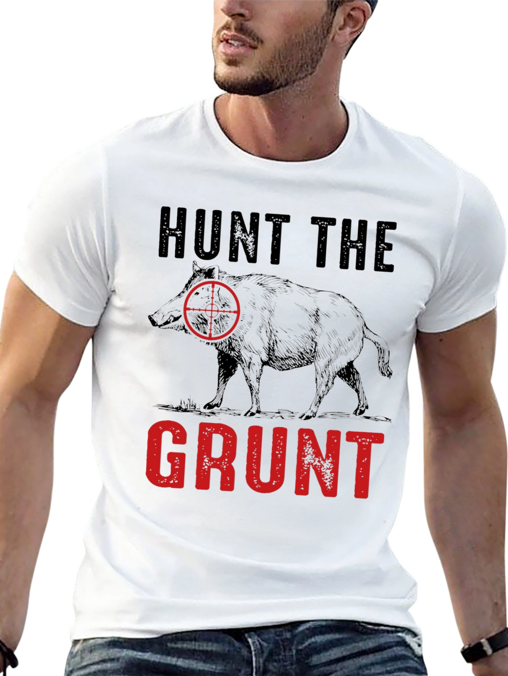 Hunt the Grunt T-Shirt - Hog Hunting Tee