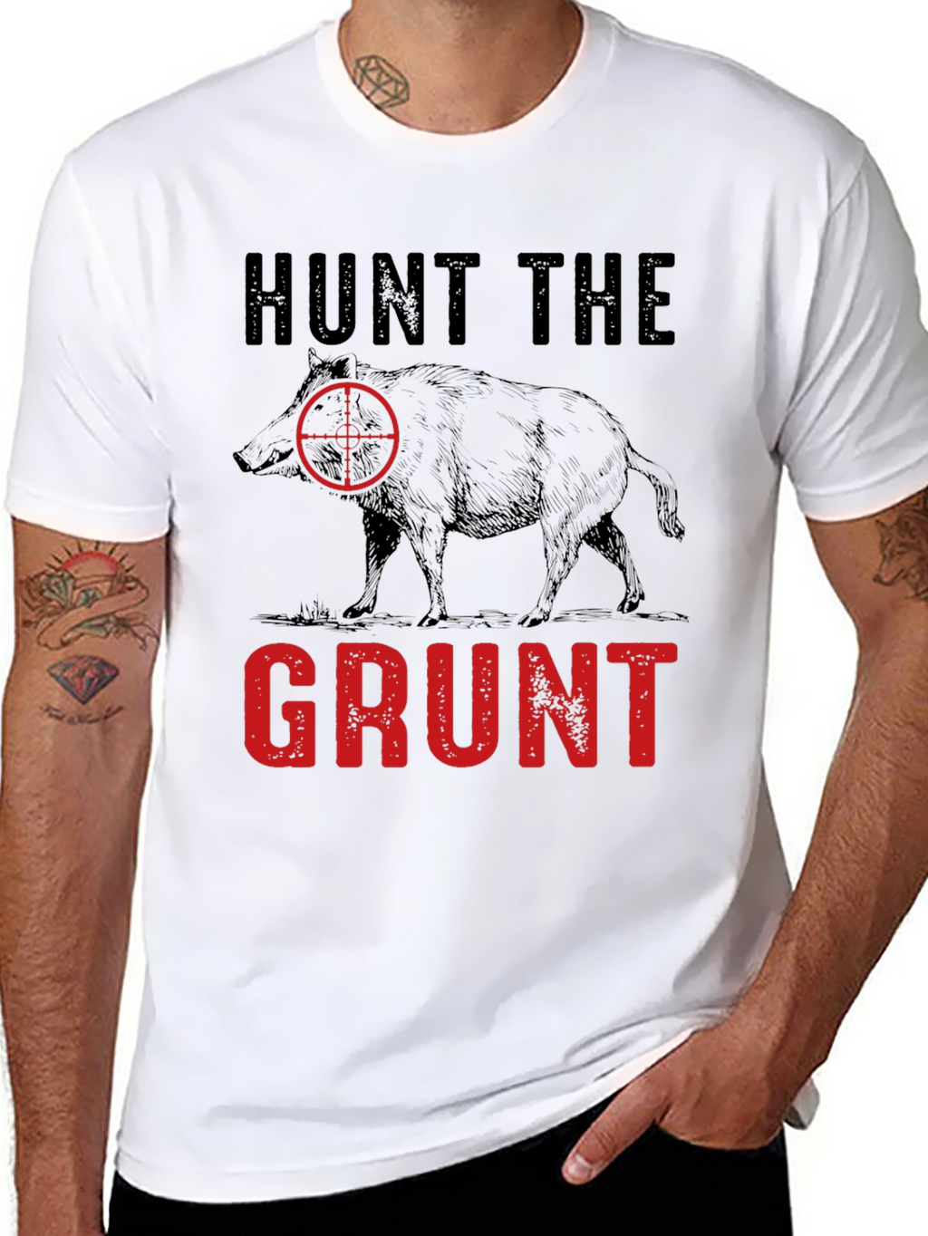 Hunt the Grunt T-Shirt - Hog Hunting Tee