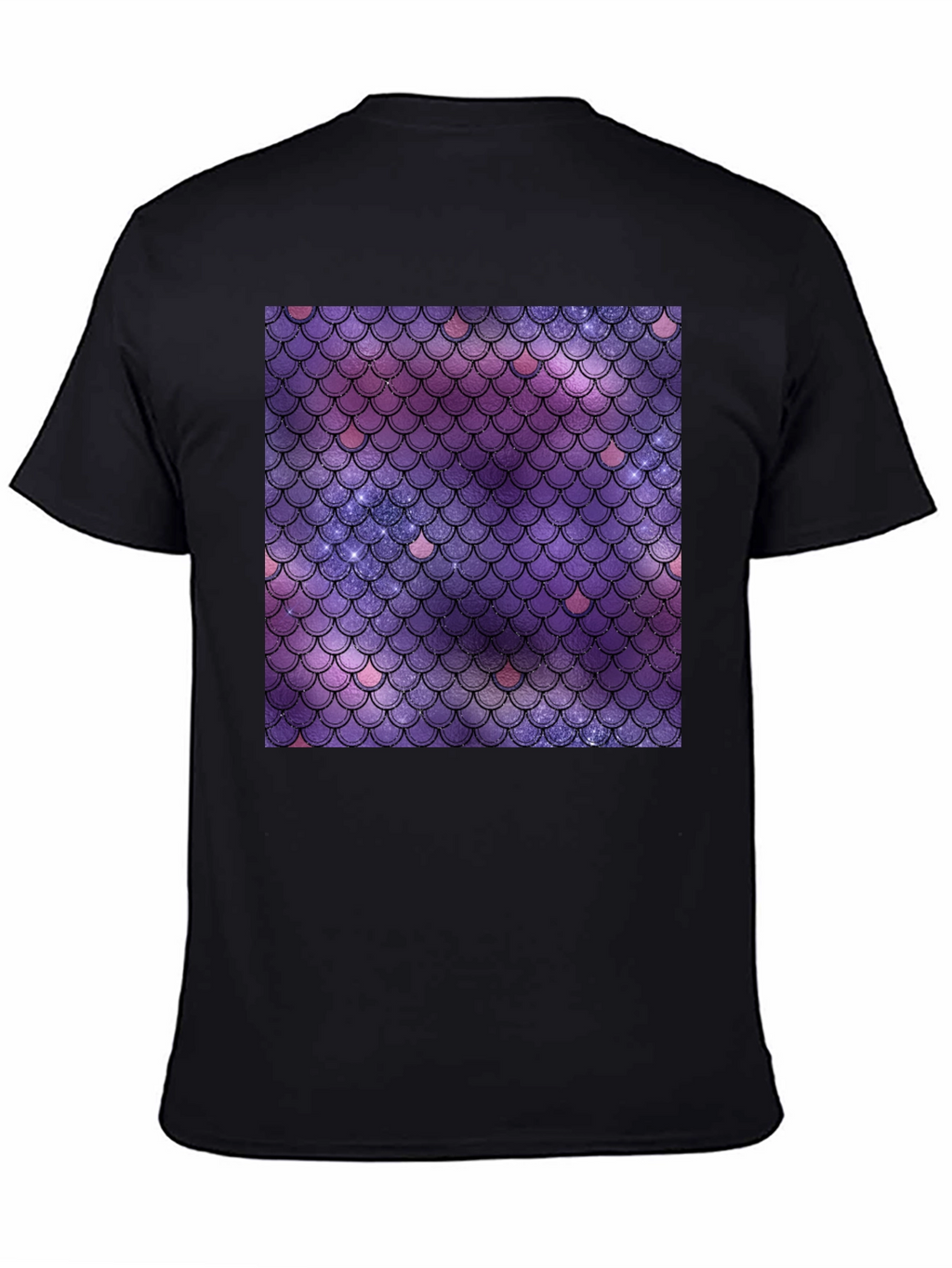Galaxy Mermaid Scale Graphic Tee - Stylish Comfort