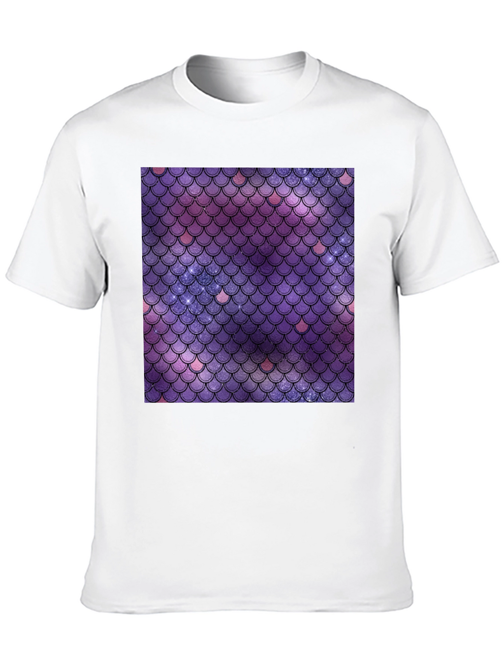 Galaxy Mermaid Scale Graphic Tee - Stylish Comfort