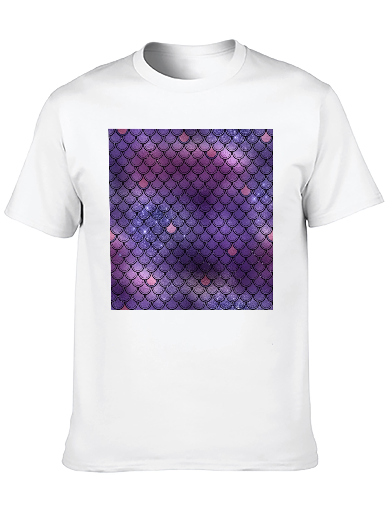 Galaxy Mermaid Scale Graphic Tee - Stylish Comfort