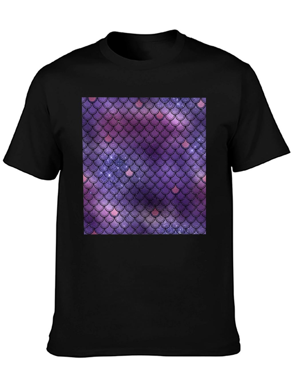 Galaxy Mermaid Scale Graphic Tee - Stylish Comfort