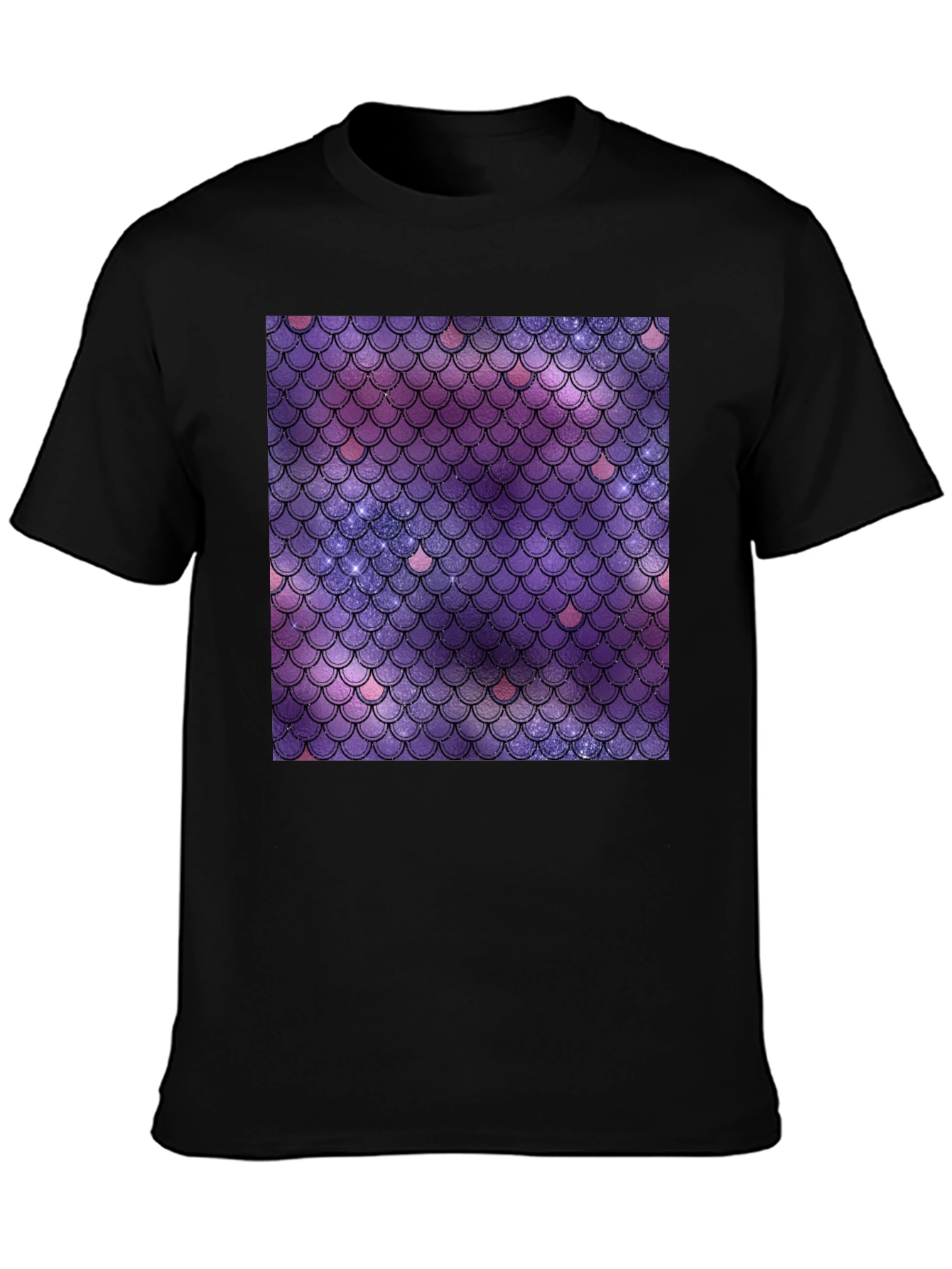 Galaxy Mermaid Scale Graphic Tee - Stylish Comfort