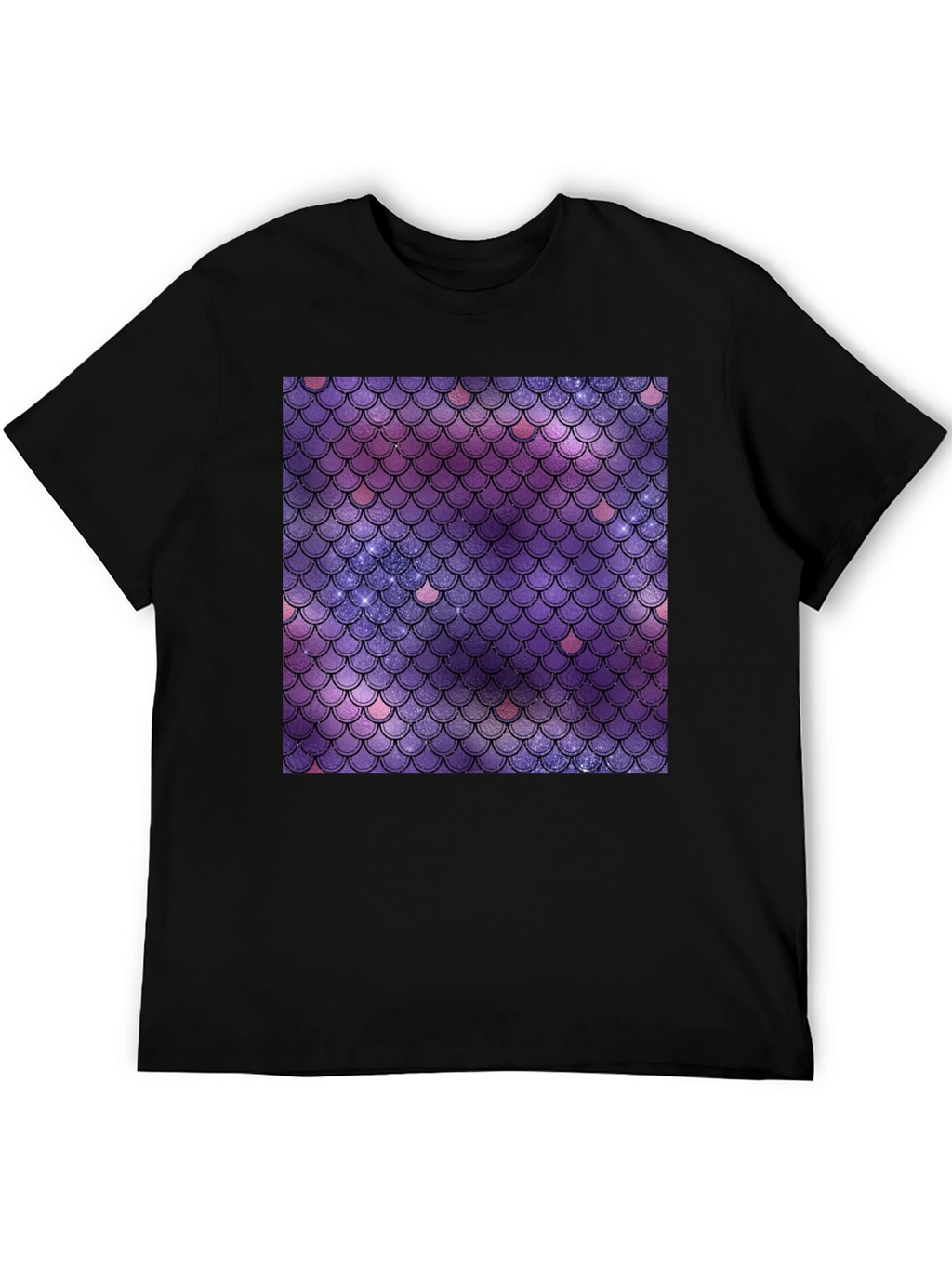 Galaxy Mermaid Scale Graphic Tee - Stylish Comfort