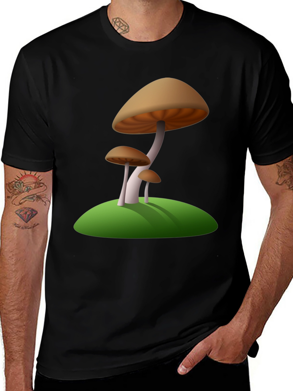 Mushroom Graphic Tee - Nature Inspired Design