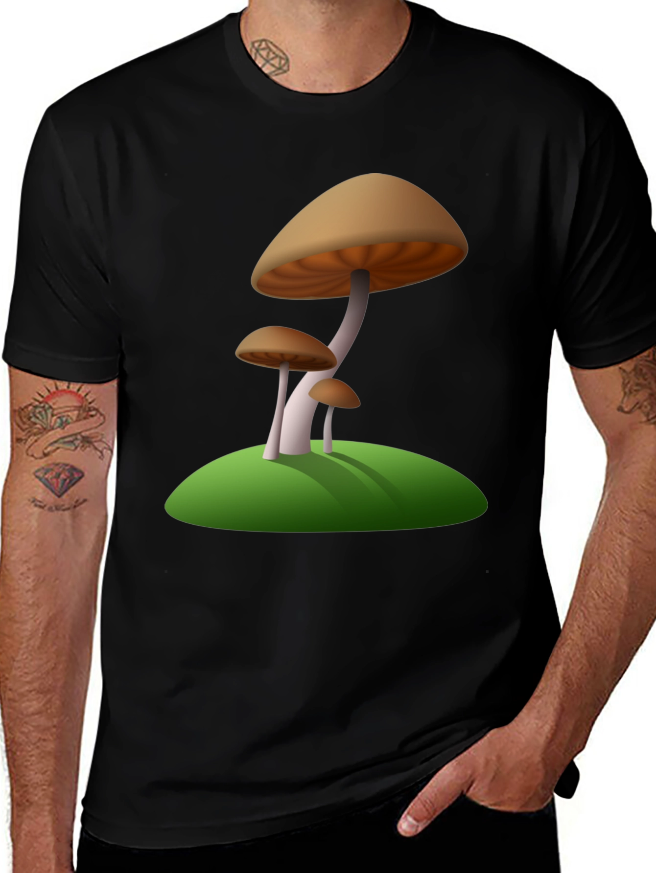 Mushroom Graphic Tee - Nature Inspired Design
