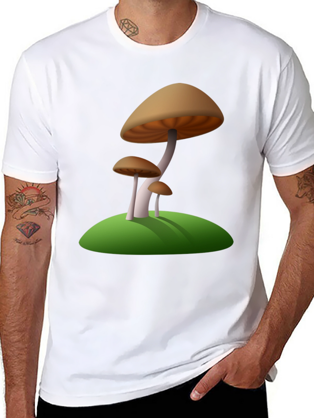Mushroom Graphic Tee - Nature Inspired Design
