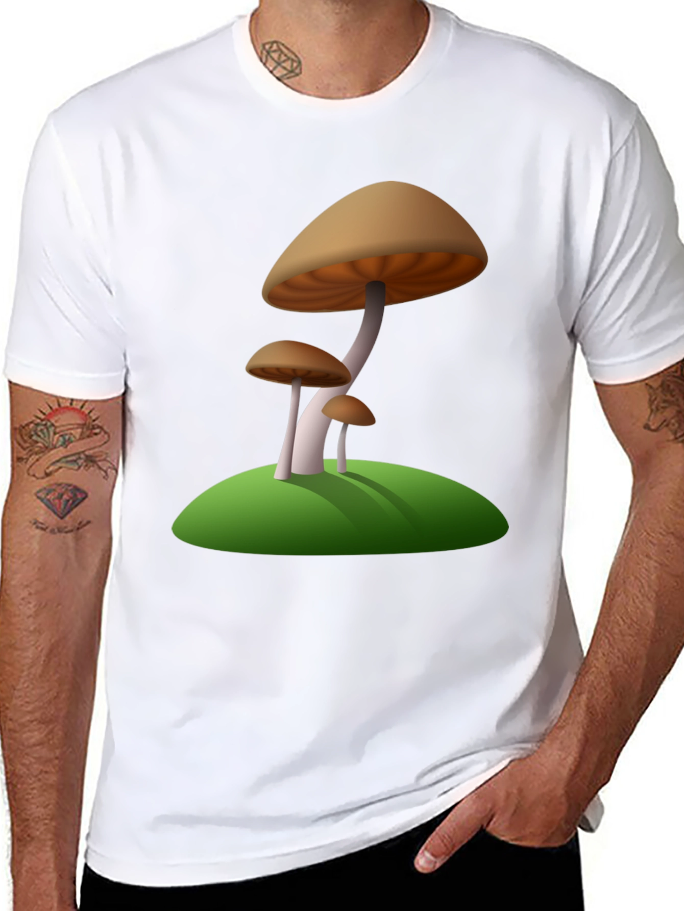 Mushroom Graphic Tee - Nature Inspired Design