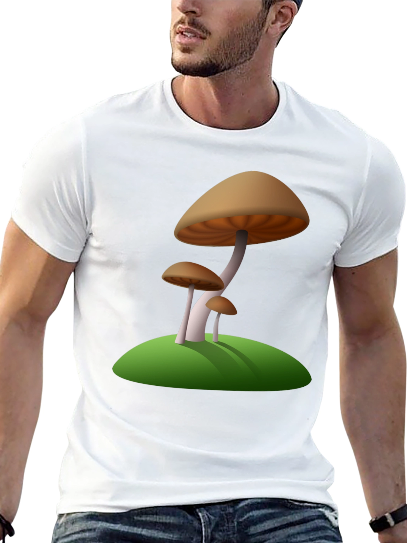 Mushroom Graphic Tee - Nature Inspired Design
