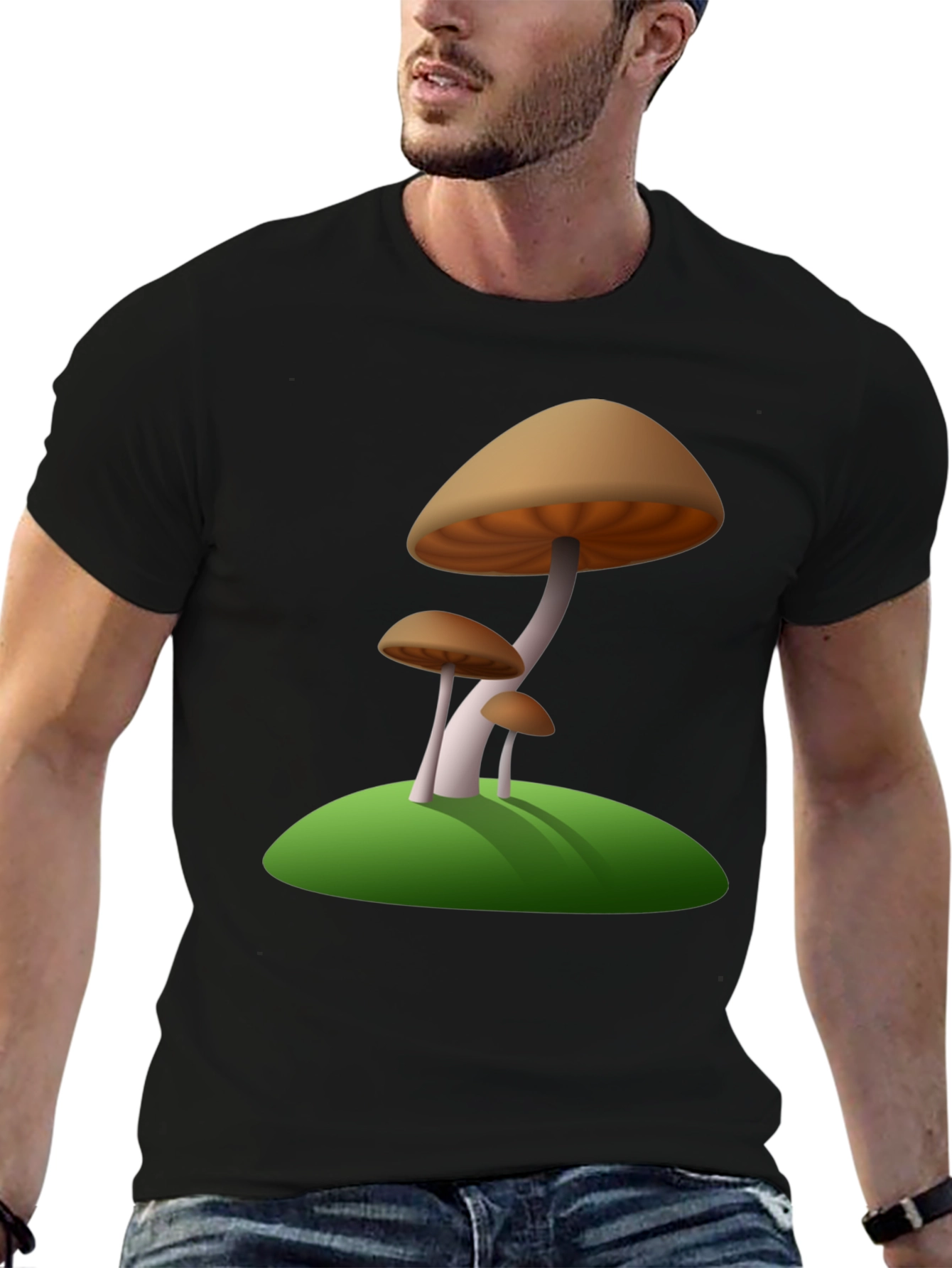 Mushroom Graphic Tee - Nature Inspired Design