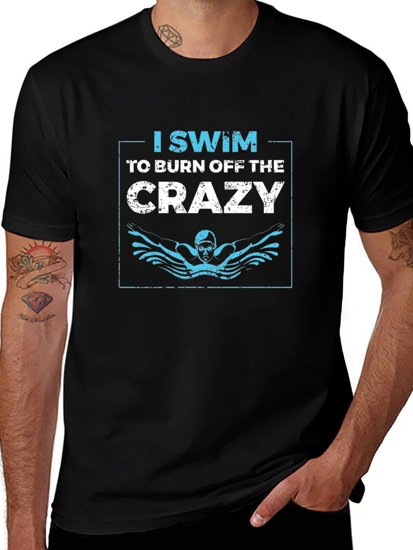 I Swim to Burn Off the Crazy Graphic T-Shirt