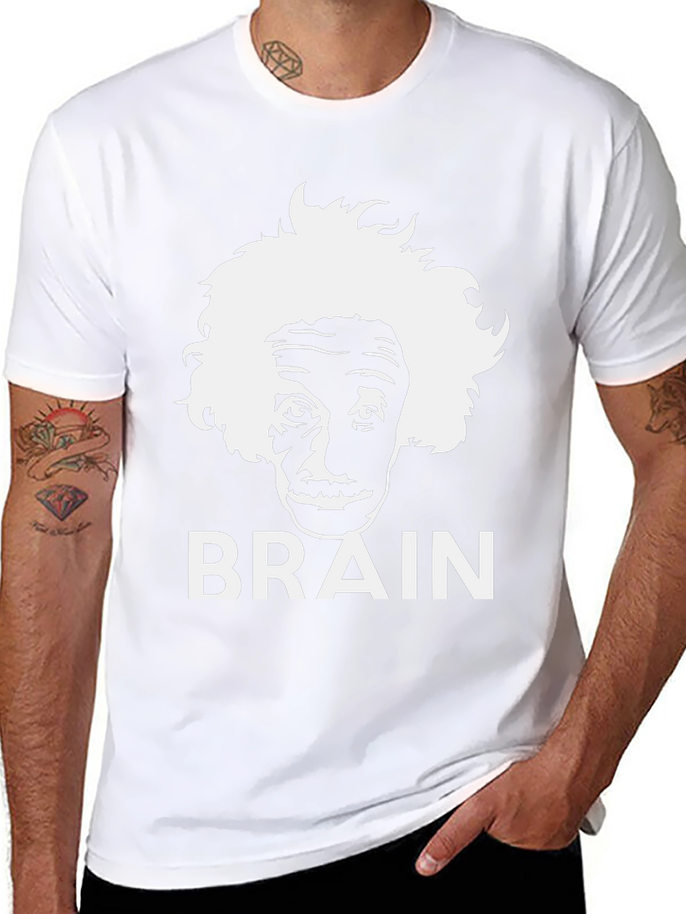 Einstein Brain T-Shirt - Smart & Funny Graphic Tee