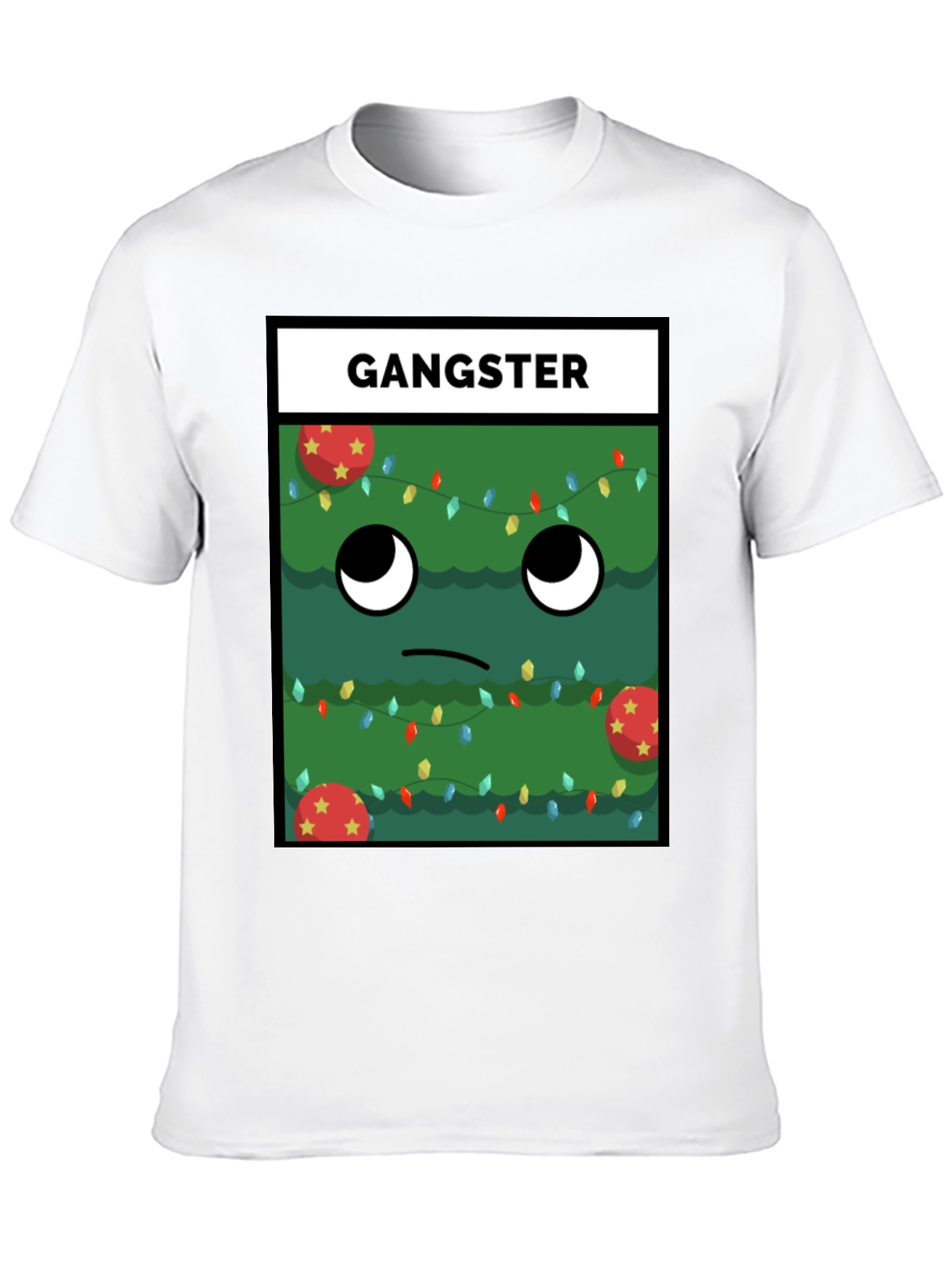 Gangster Christmas Tree T-Shirt