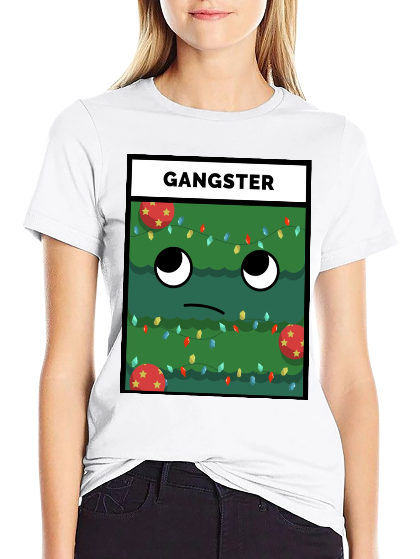Gangster Christmas Tree T-Shirt