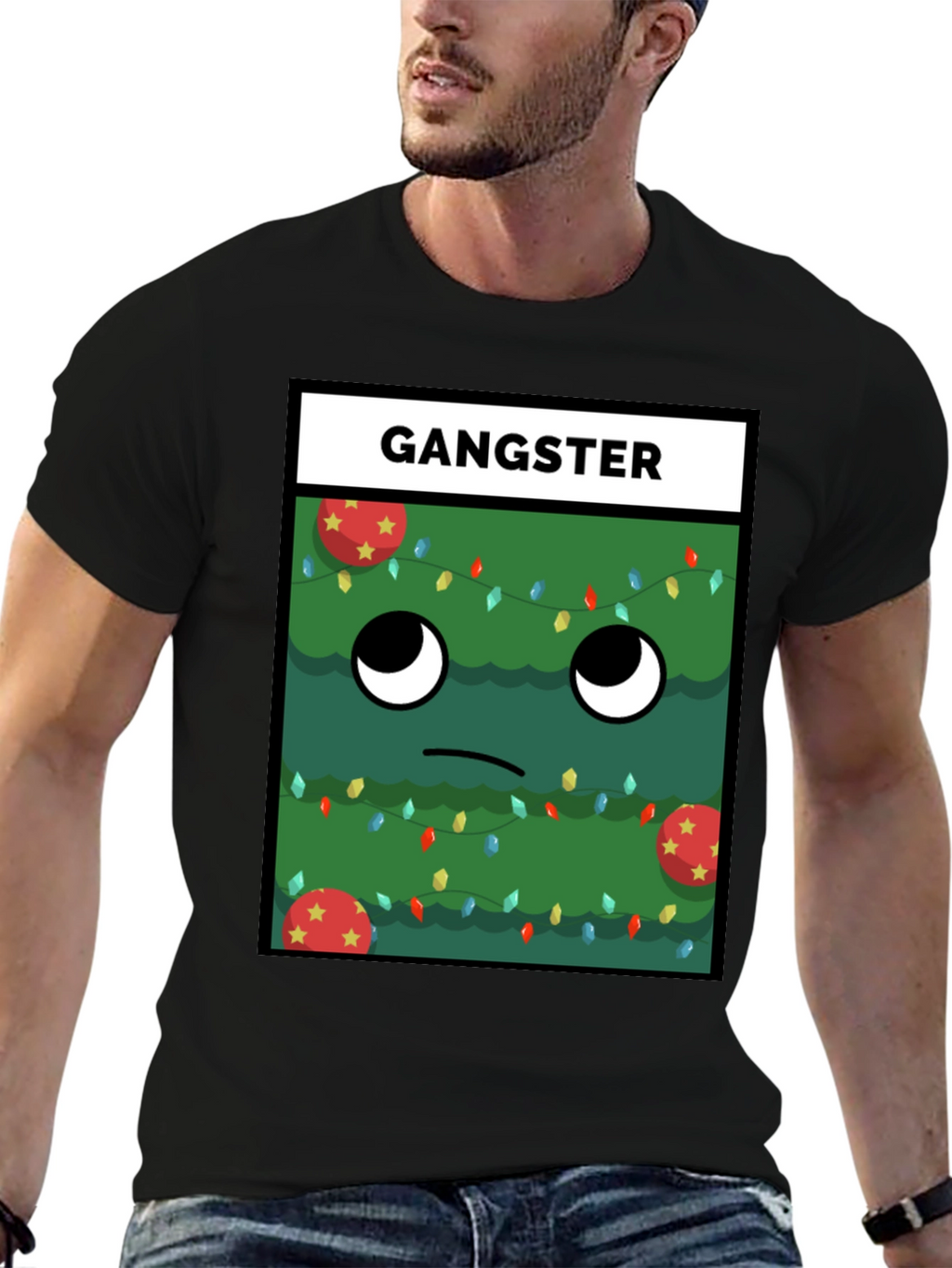 Gangster Christmas Tree T-Shirt