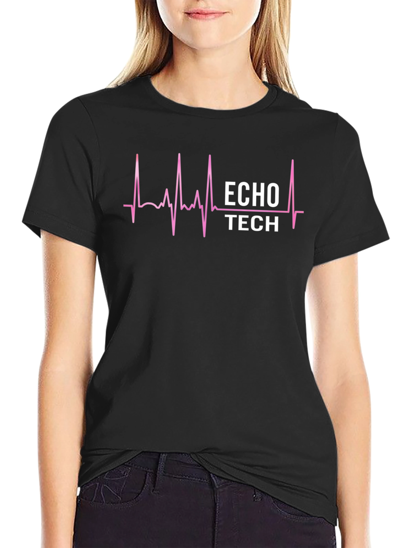 ECHO TECH Heartbeat T-Shirt - Medical Technician Tee