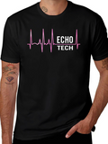 ECHO TECH Heartbeat T-Shirt - Medical Technician Tee
