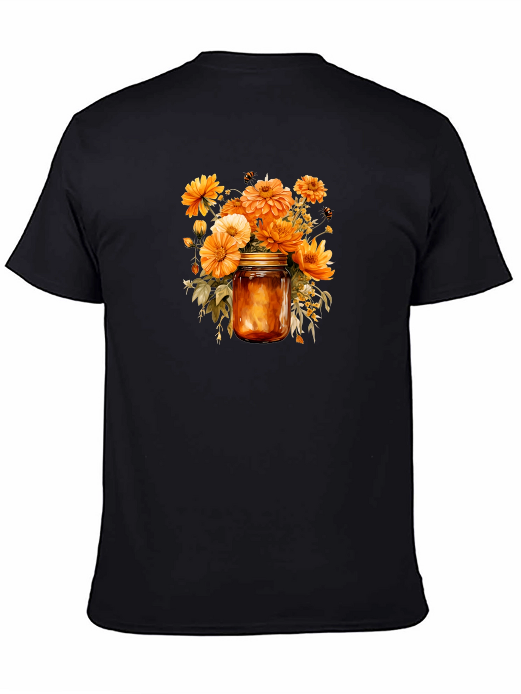 Floral Jar Graphic Tee - Stylish Comfort